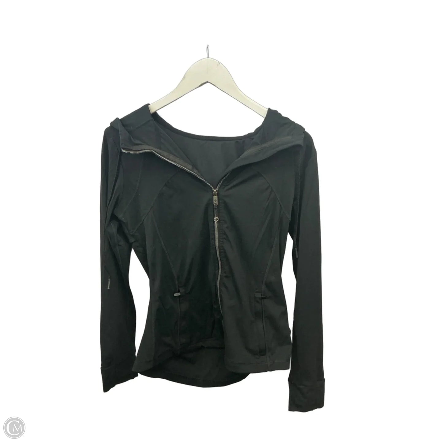 Athletic Jacket By Lululemon In Black, Size: L