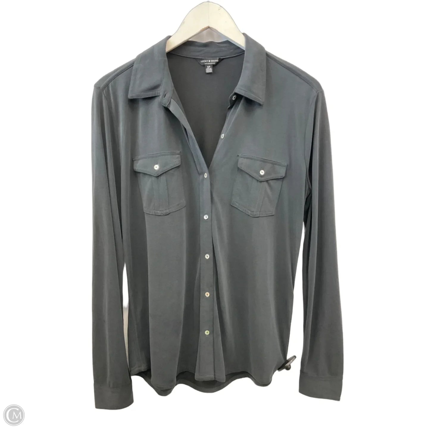 Top Long Sleeve By Lucky Brand In Grey, Size: S