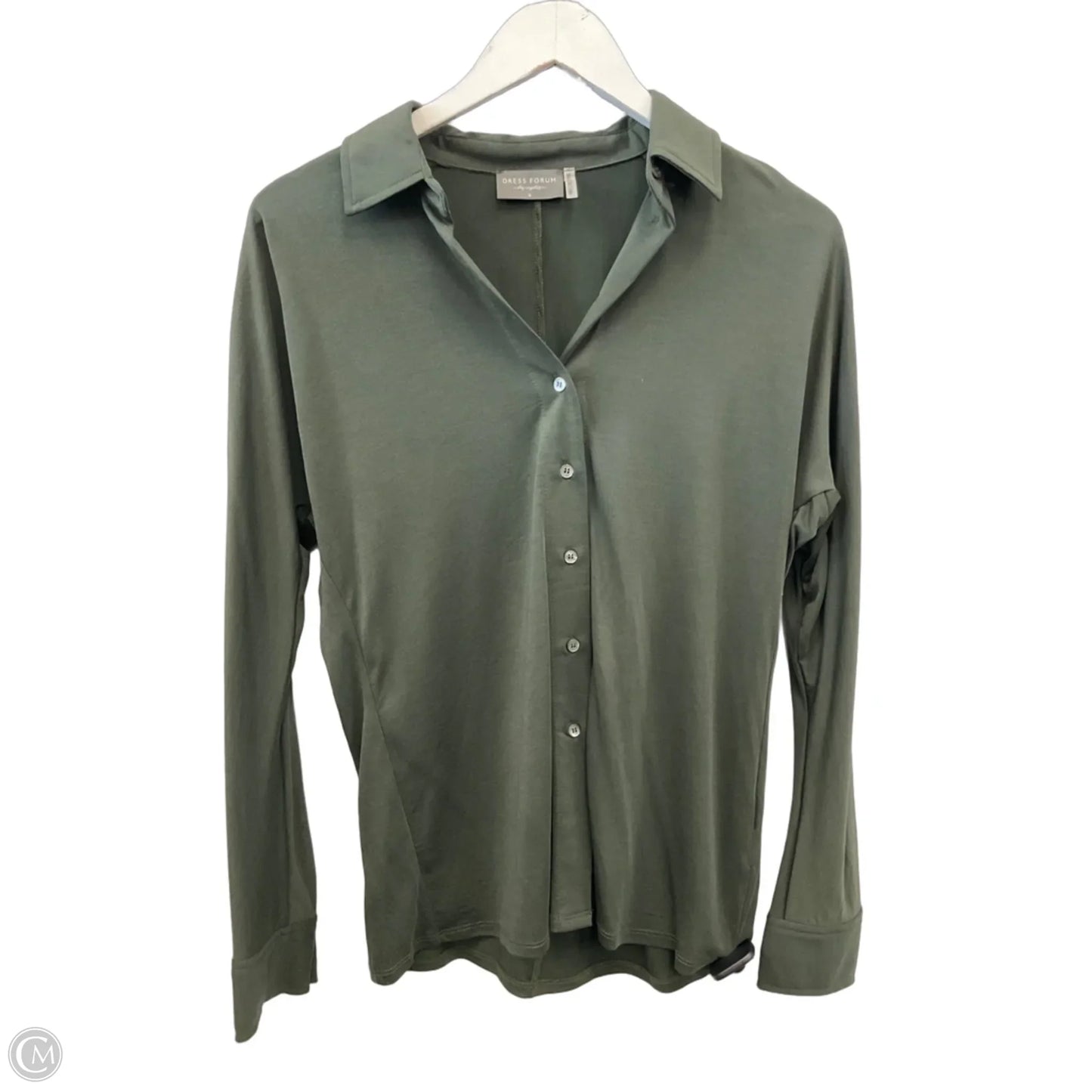 Top Long Sleeve By Dress Forum In Green, Size: S