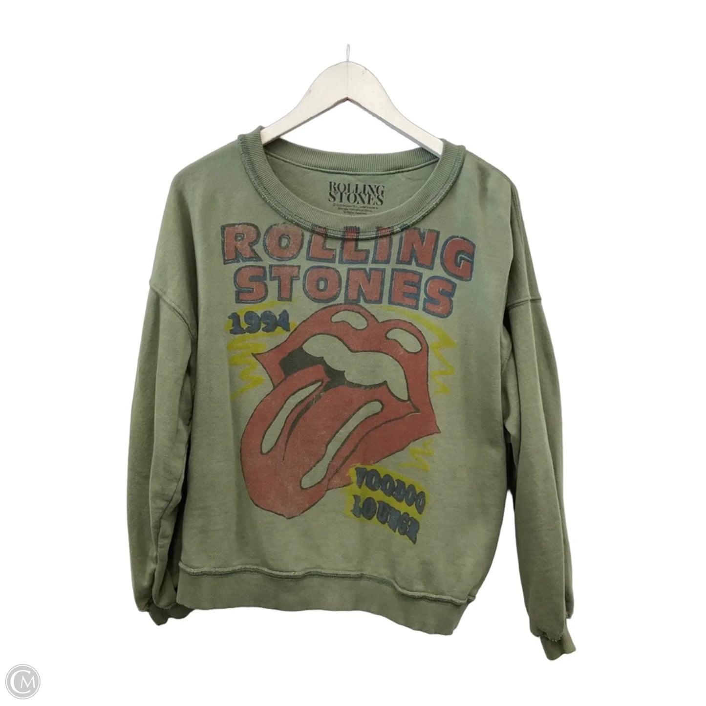 Sweatshirt Crewneck By Clothes Mentor In Green, Size: Xs