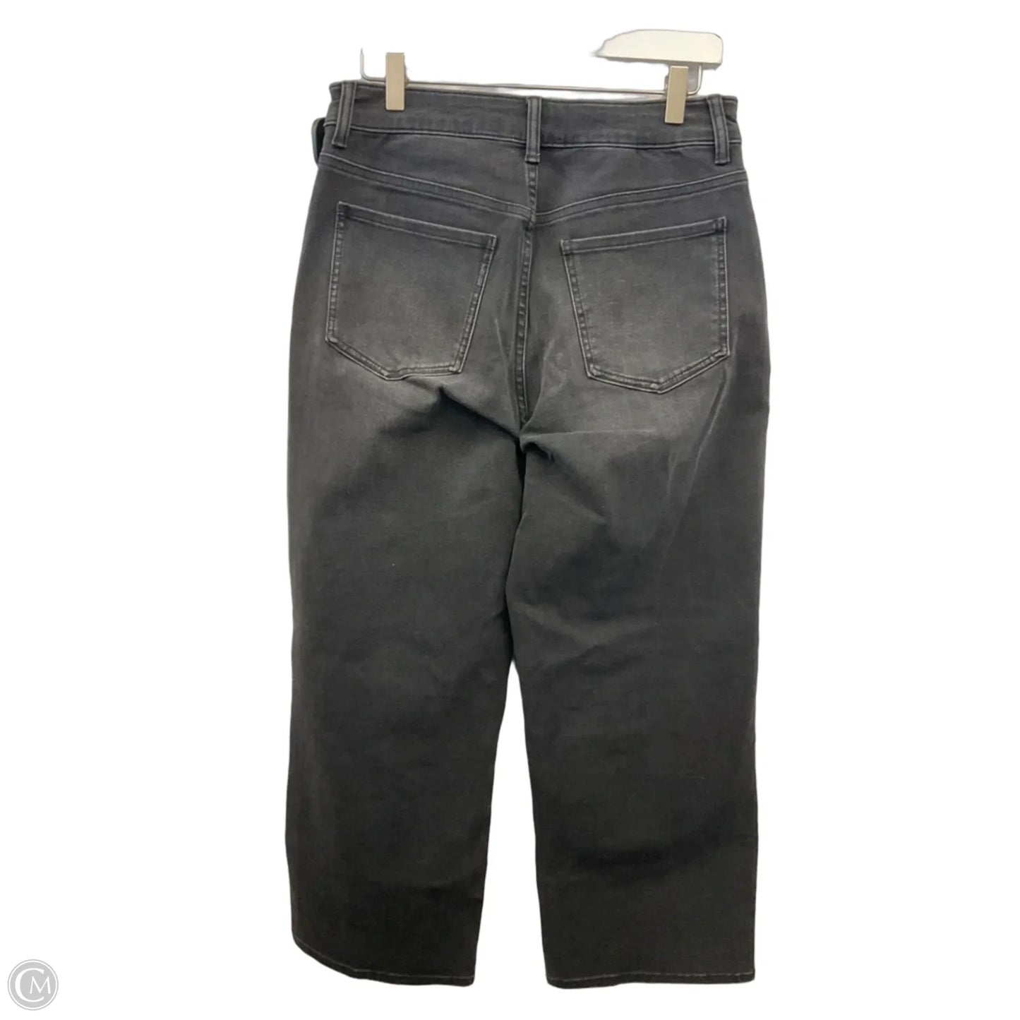 Jeans Wide Leg By Quince In Black Denim, Size: 8