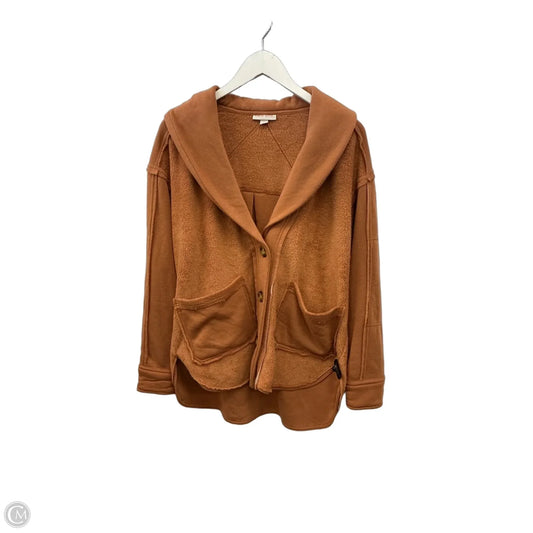 Jacket Fleece By Knox Rose In Orange, Size: S
