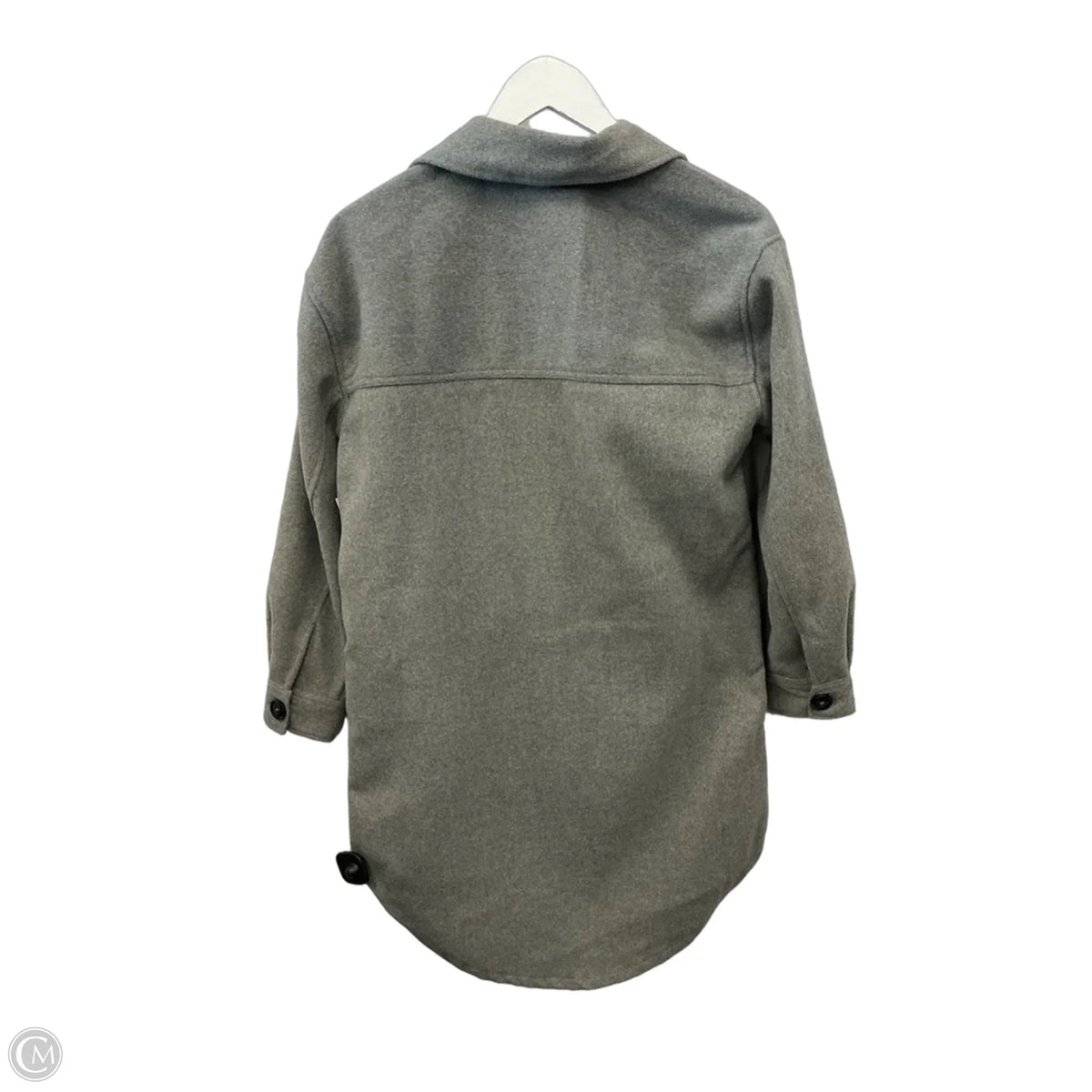 Jacket Shirt By Falls Creek In Grey, Size: S