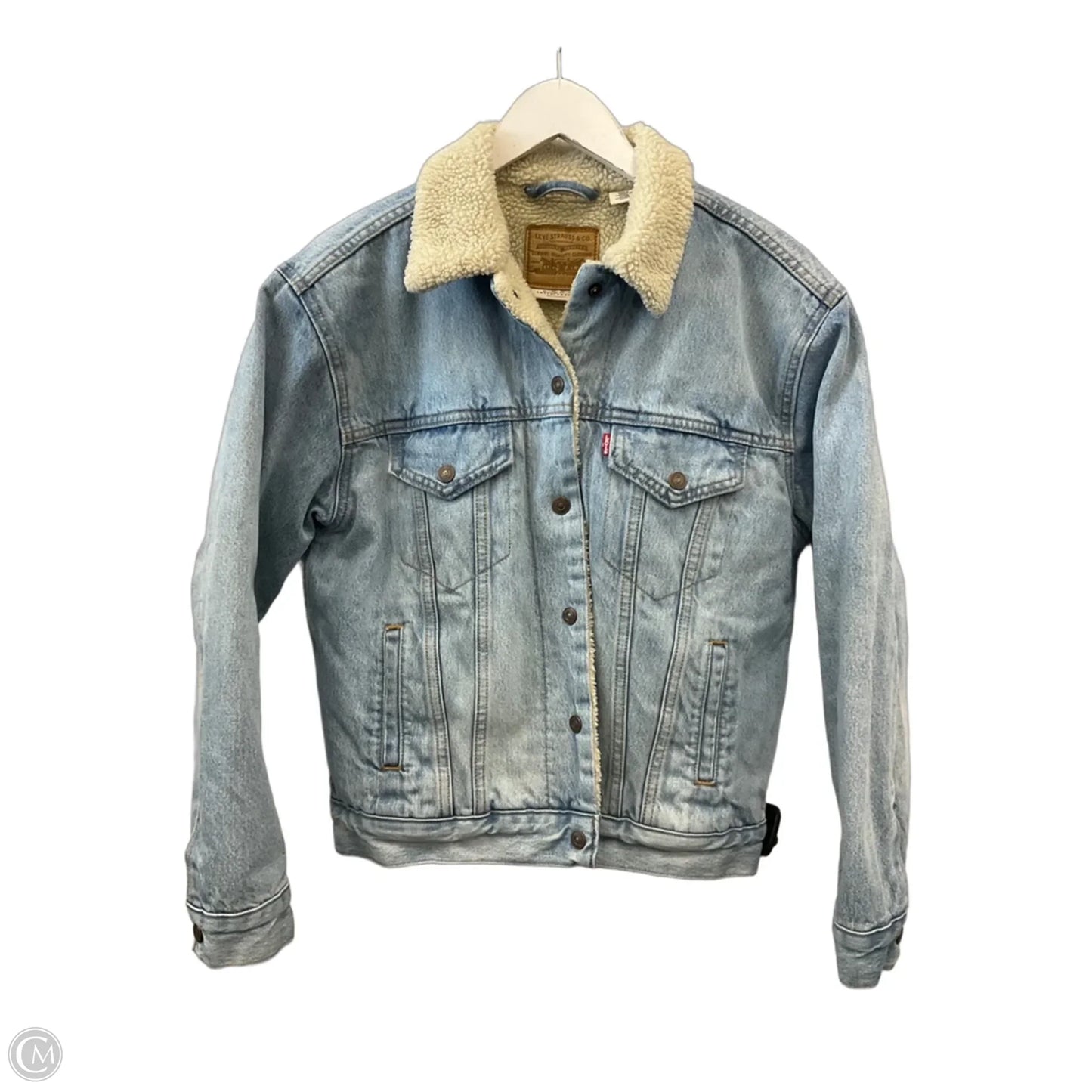 Jacket Denim By Levis In Blue Denim, Size: M