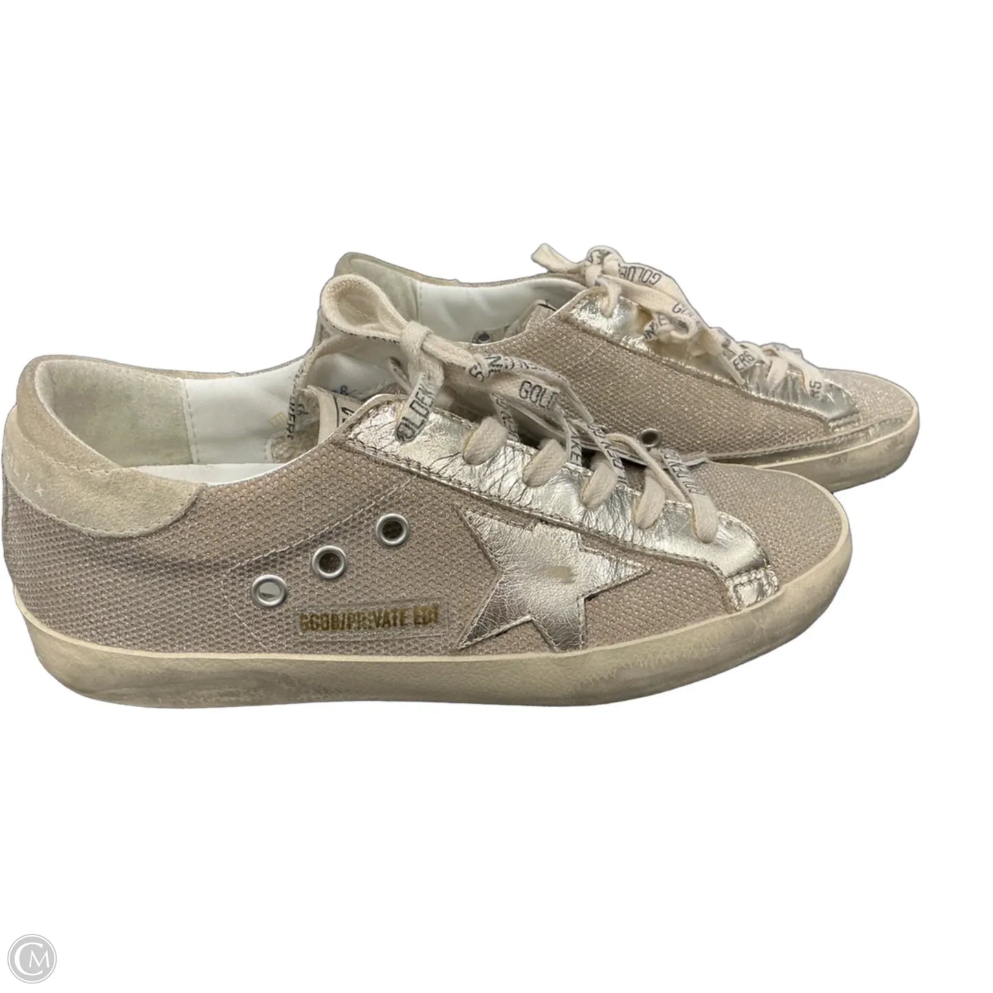 Shoes Luxury Designer By Golden Goose In Gold, Size: 6