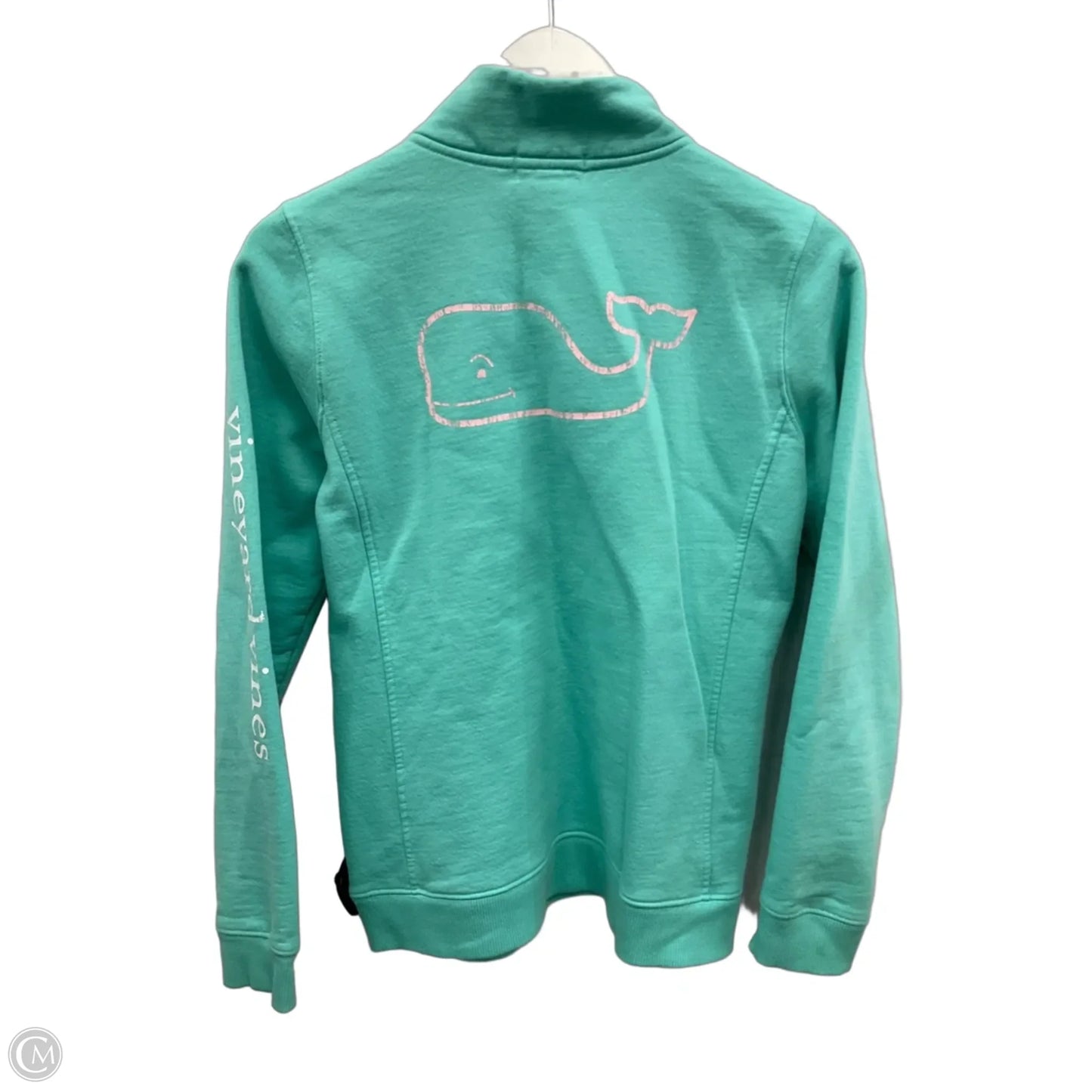 Sweatshirt Collar By Vineyard Vines In Teal, Size: S