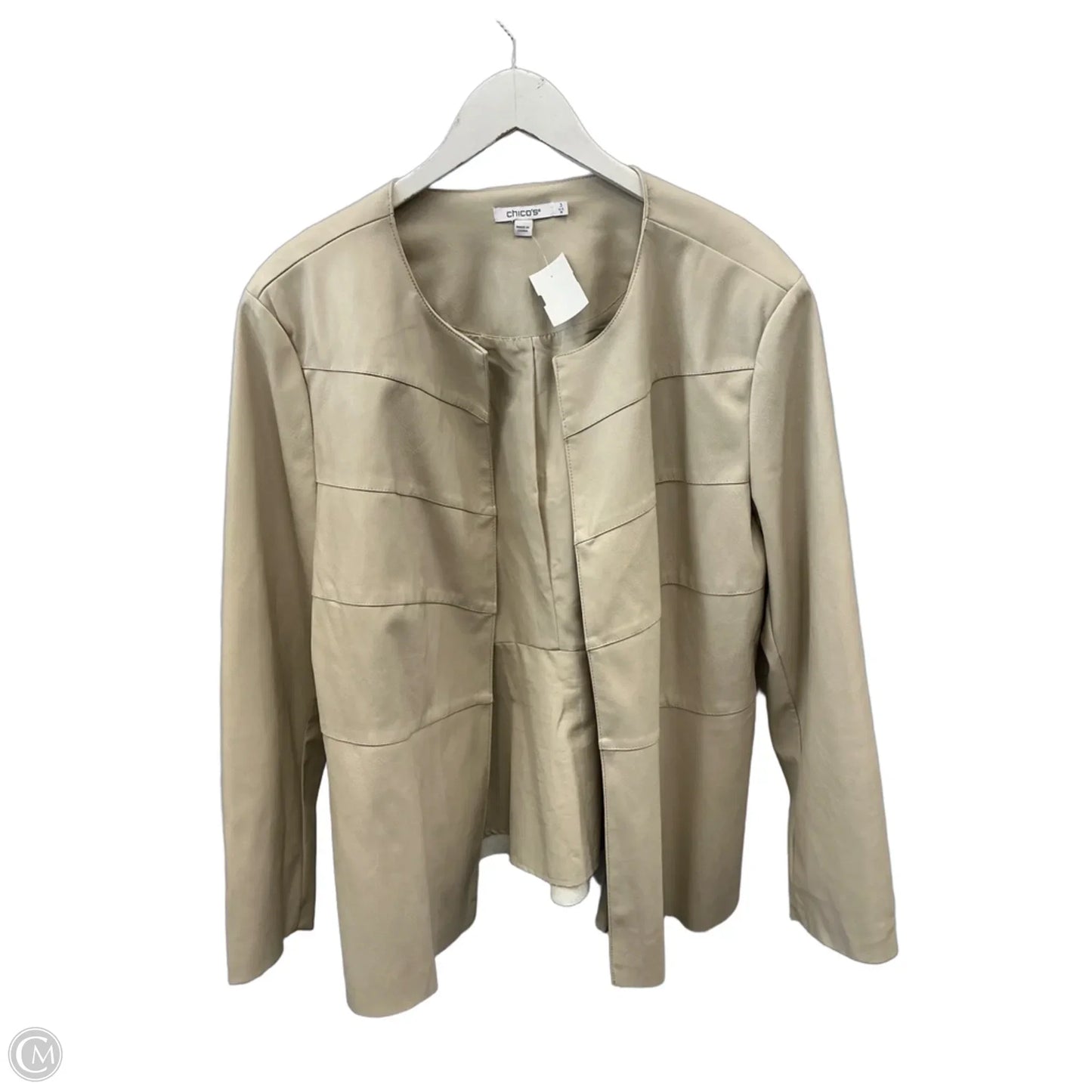 Blazer By Chicos In Cream, Size: Xl
