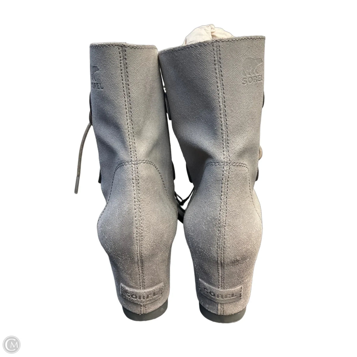 Boots Ankle Heels By Sorel In Grey, Size: 9