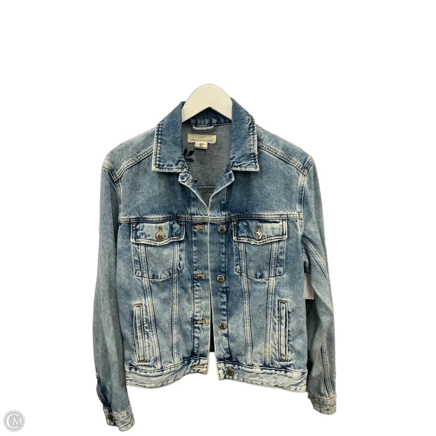 Jacket Denim By Logg In Blue Denim, Size: S