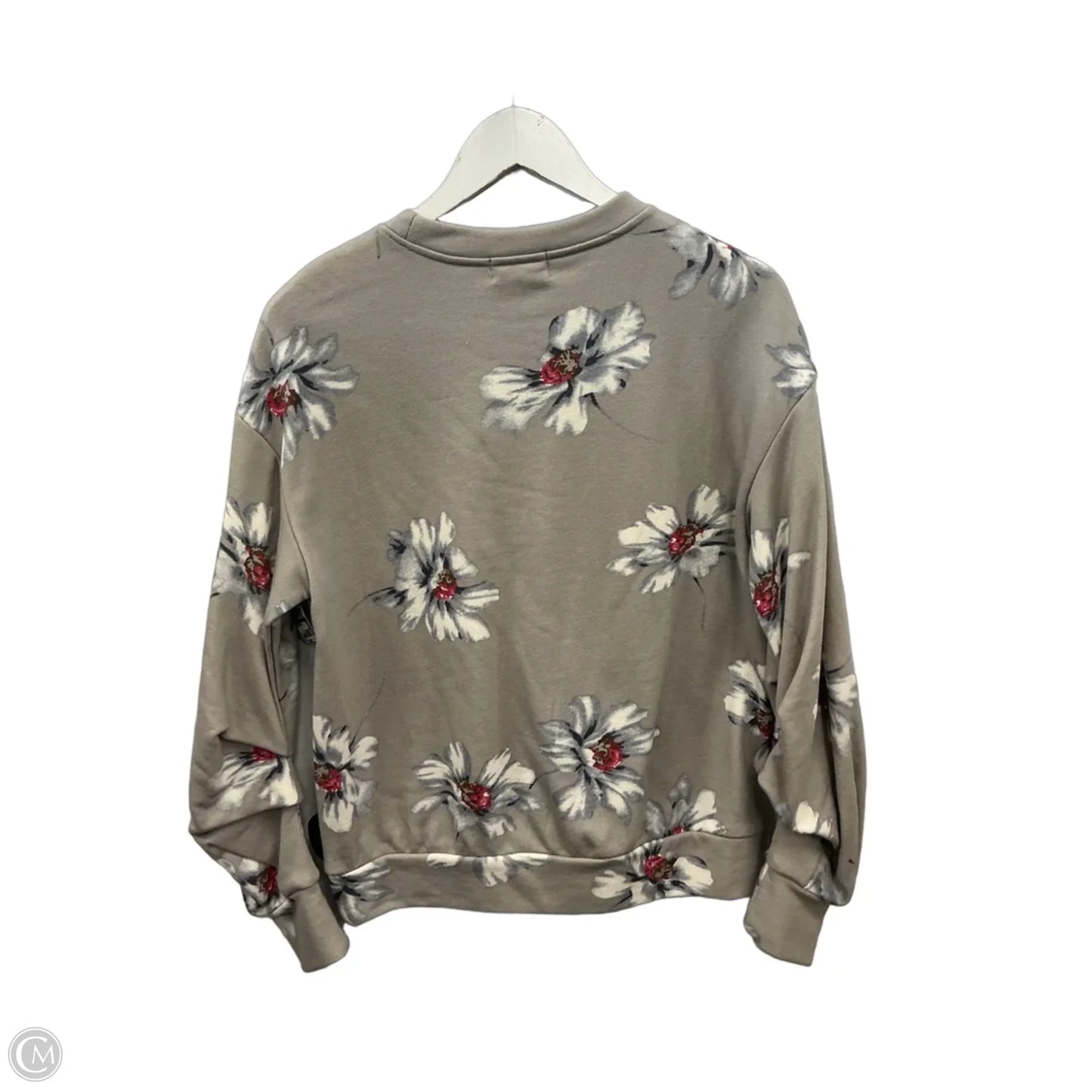 Sweatshirt Crewneck By Melloday In Grey, Size: S