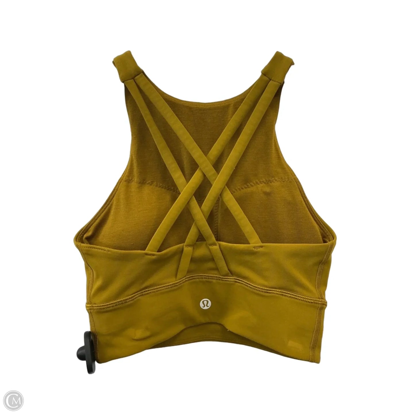 Athletic Bra By Lululemon In Yellow, Size: Xs