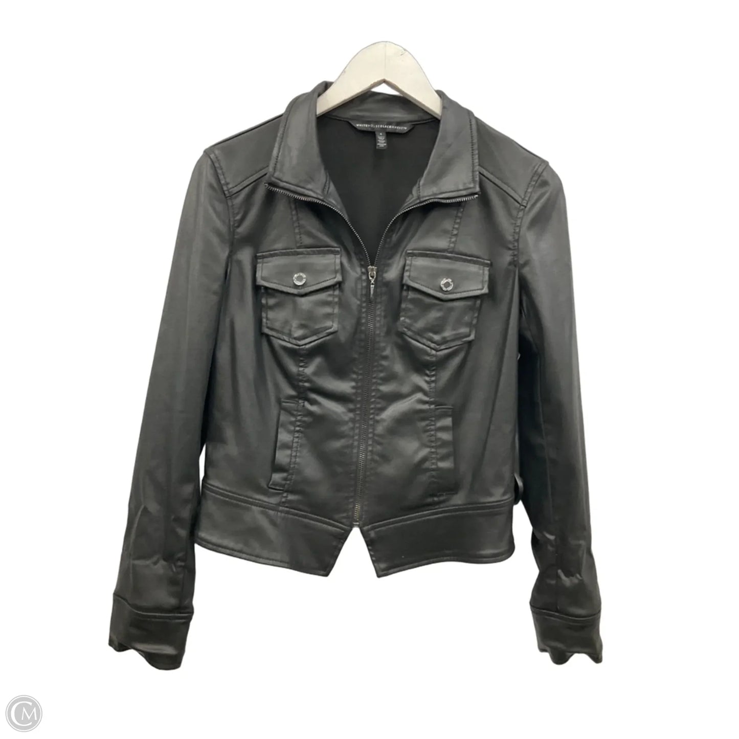 Jacket Moto By White House Black Market In Black, Size: S