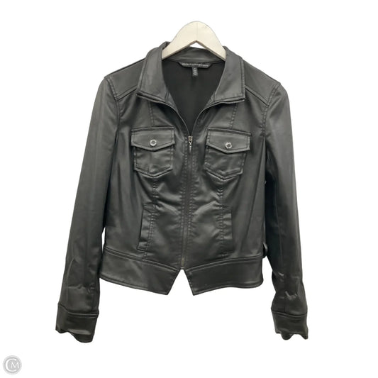 Jacket Moto By White House Black Market In Black, Size: S