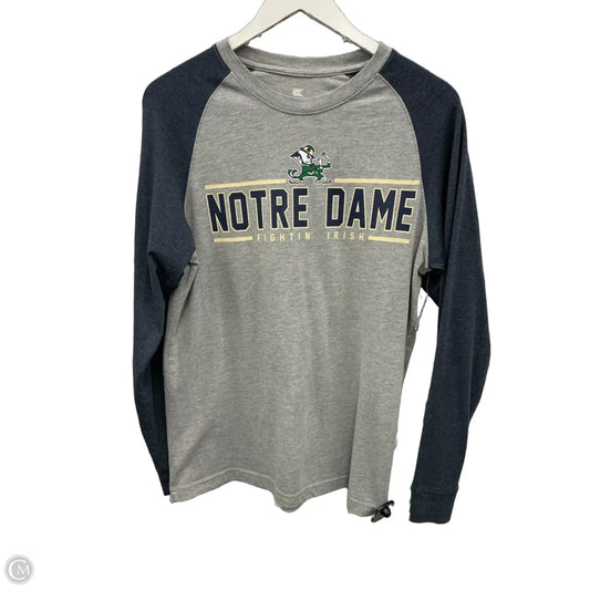 Athletic Top Long Sleeve Crewneck By Colosseum In Grey, Size: M