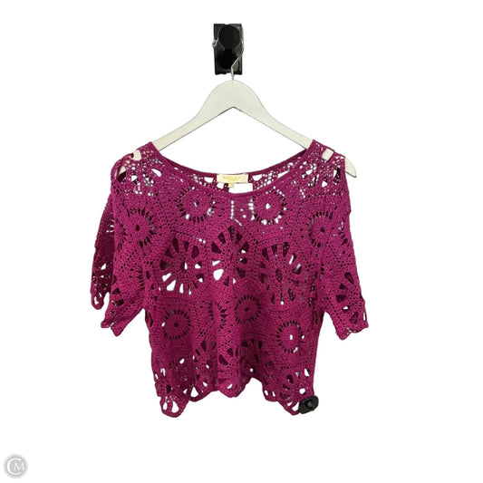 Sweater Short Sleeve By Rebellion In Purple, Size: Xl