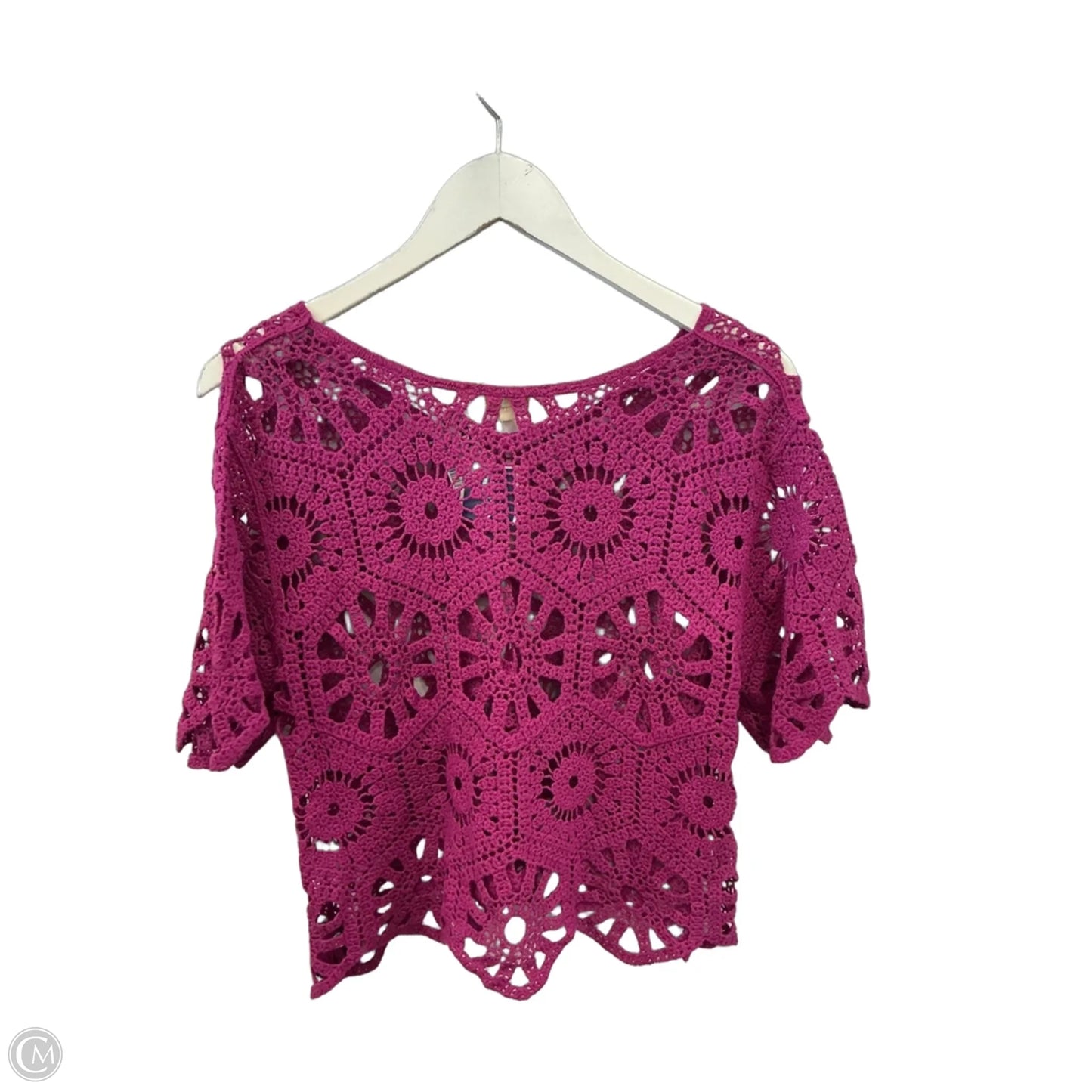 Sweater Short Sleeve By Rebellion In Purple, Size: Xl