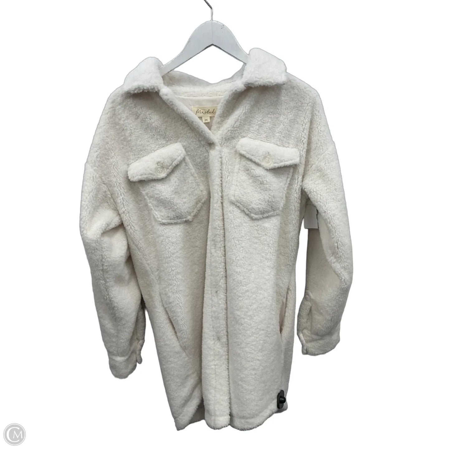 Jacket Shirt By Marled In White, Size: M