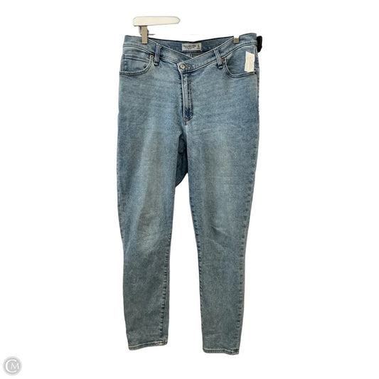 Jeans Straight By Abercrombie And Fitch In Blue Denim, Size: 14