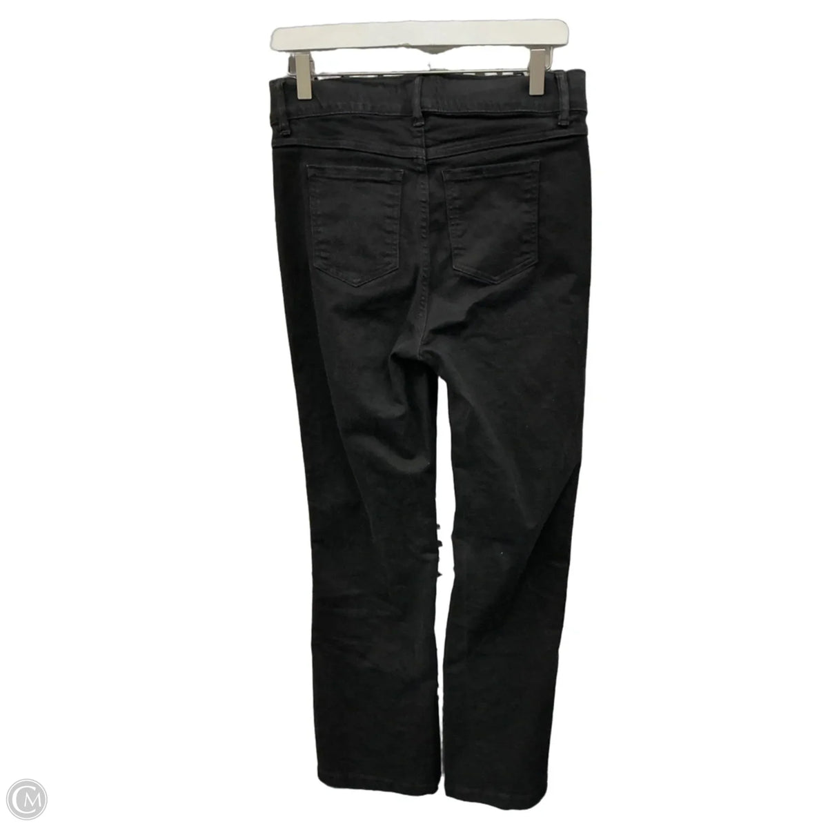Jeans Boot Cut By Spanx In Black Denim, Size: 8