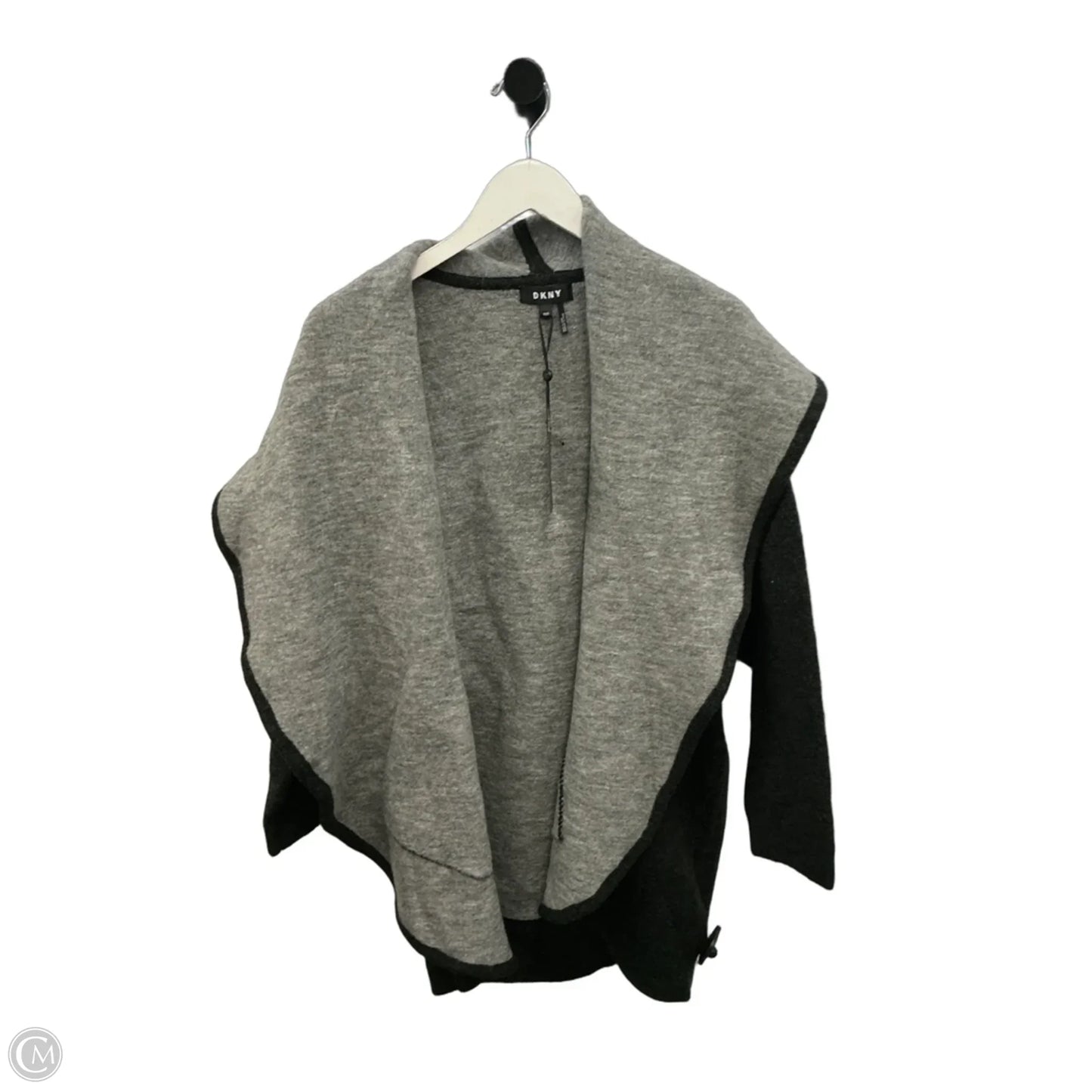 Sweater Cardigan By Dkny In Grey, Size: S