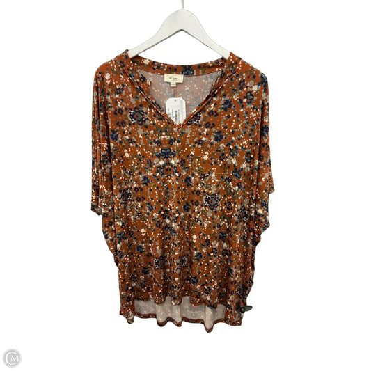 Top Short Sleeve By Clothes Mentor In Orange, Size: 2x