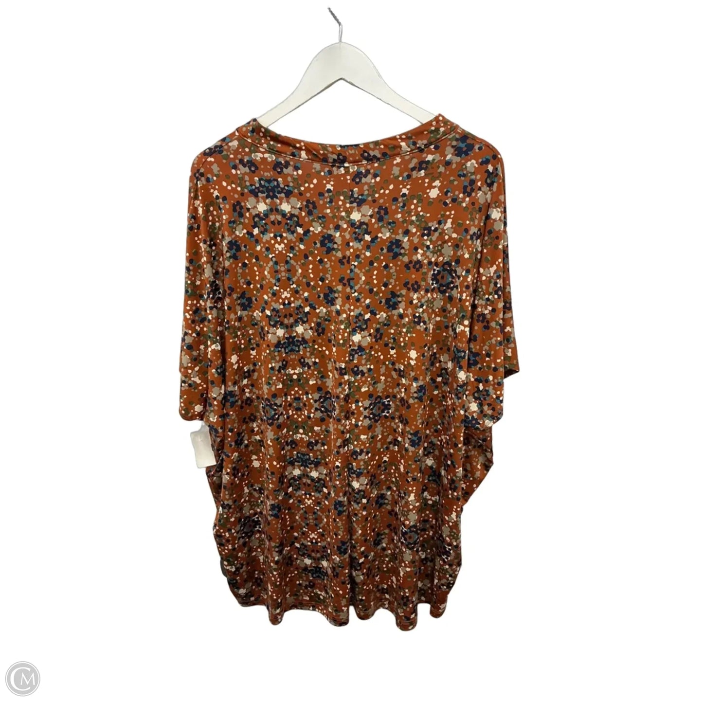 Top Short Sleeve By Clothes Mentor In Orange, Size: 2x
