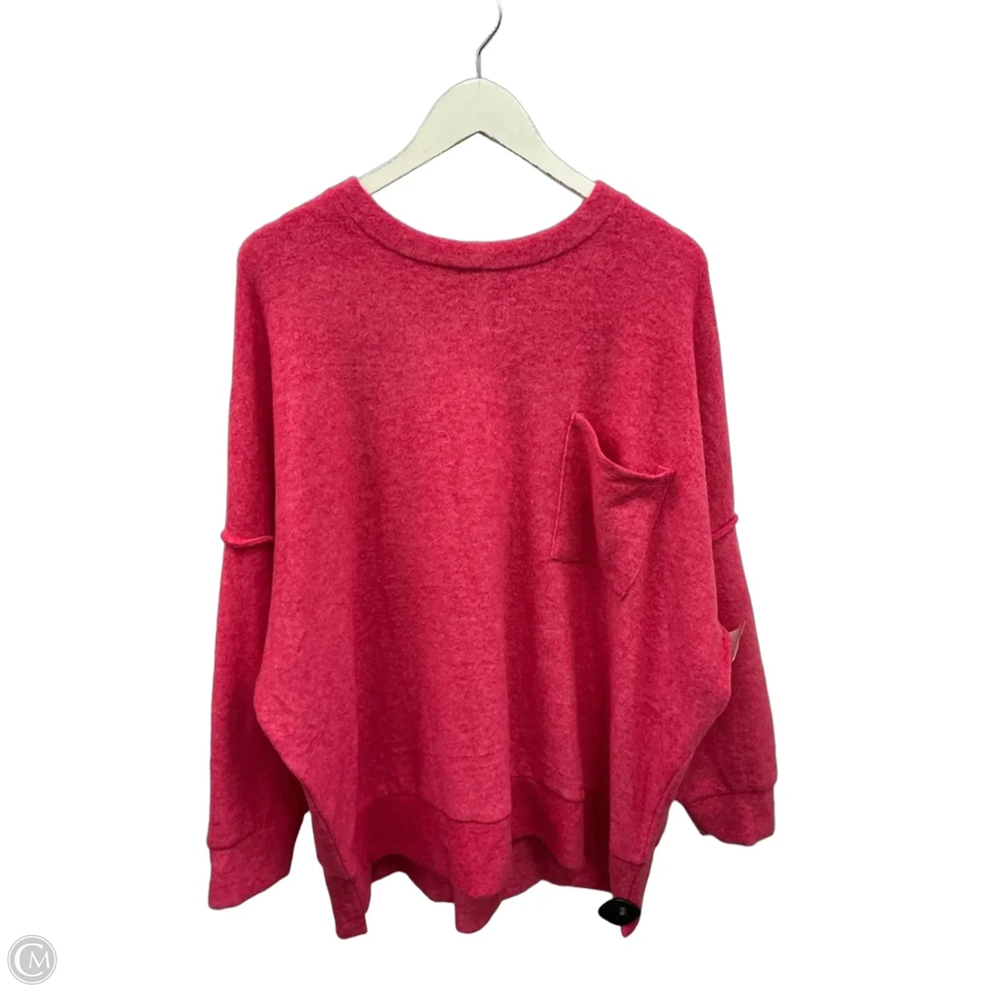Top Long Sleeve By Zenana In Pink, Size: 2x