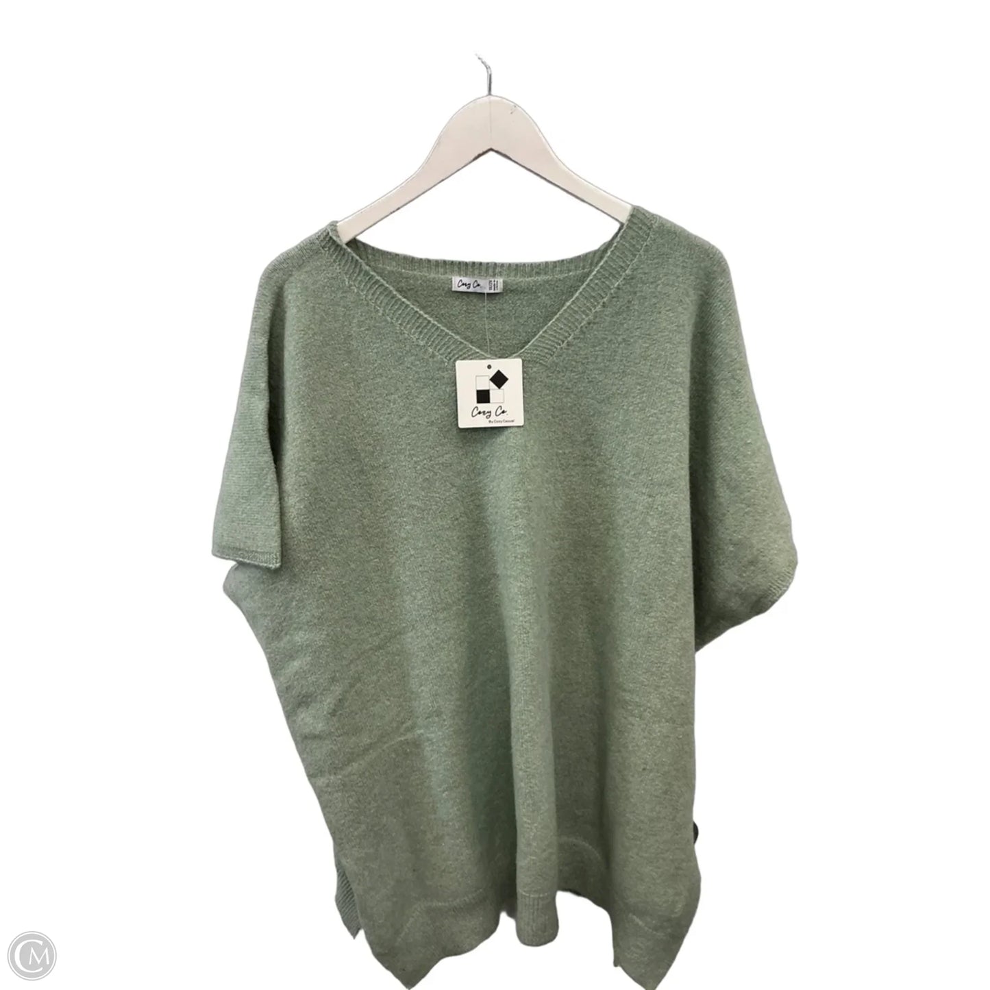 Sweater Short Sleeve By Clothes Mentor In Green, Size: 1x