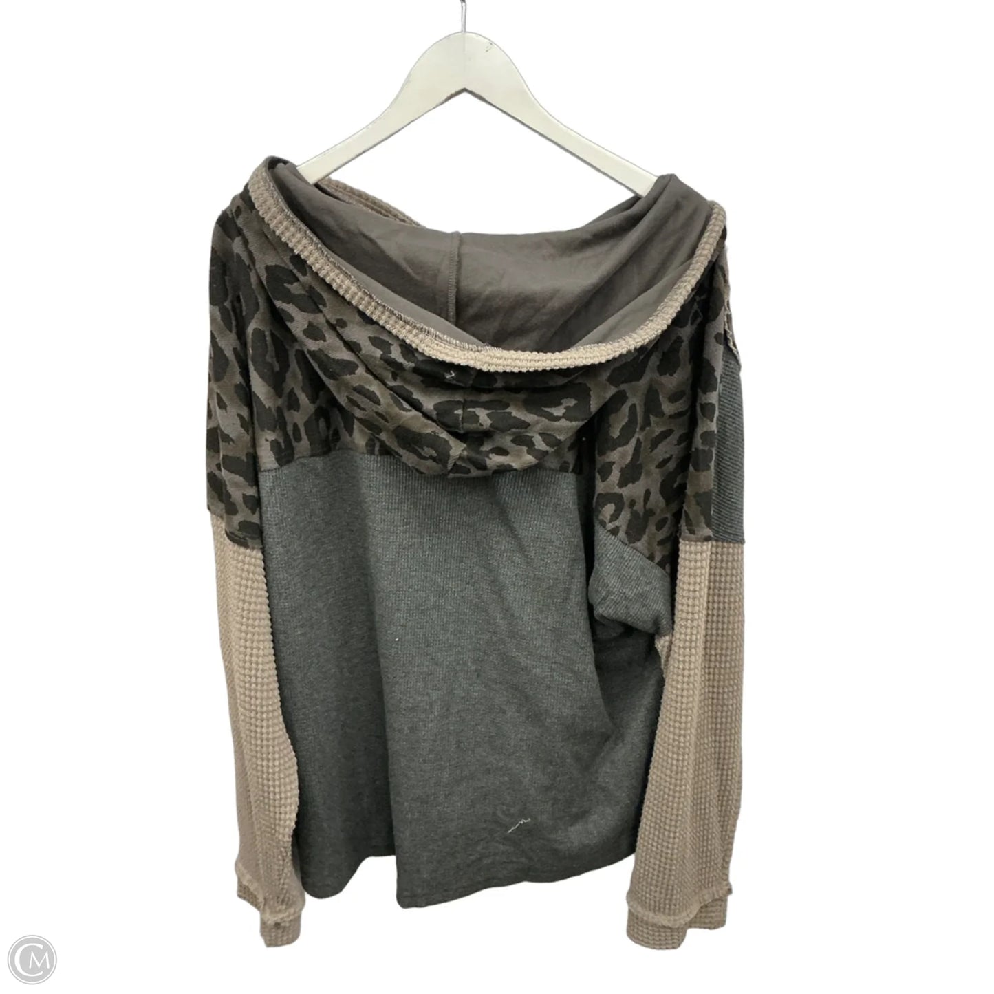 Top Long Sleeve By Davi & Dani In Grey, Size: 2x
