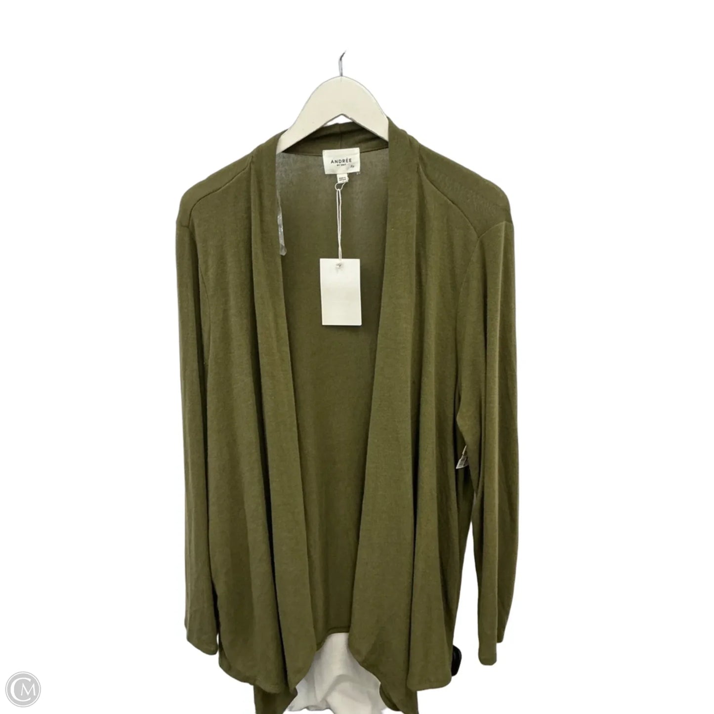 Cardigan By Andree By Unit In Green, Size: 2x