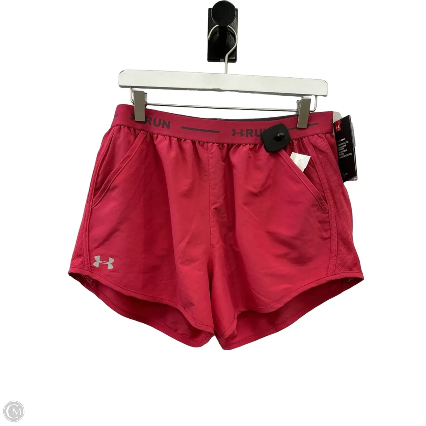 Athletic Shorts By Under Armour In Pink, Size: L