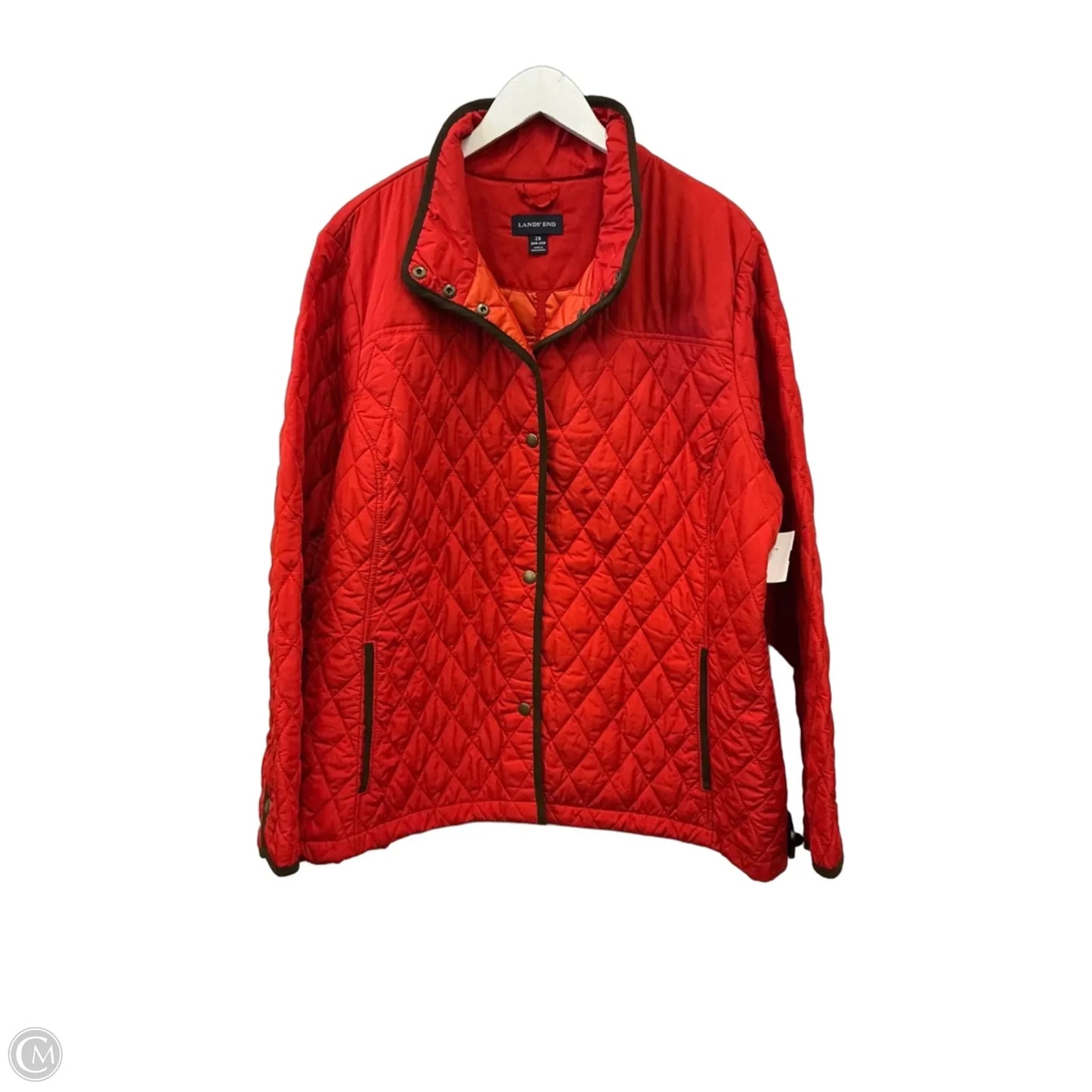 Jacket Other By Lands End In Red, Size: 2x