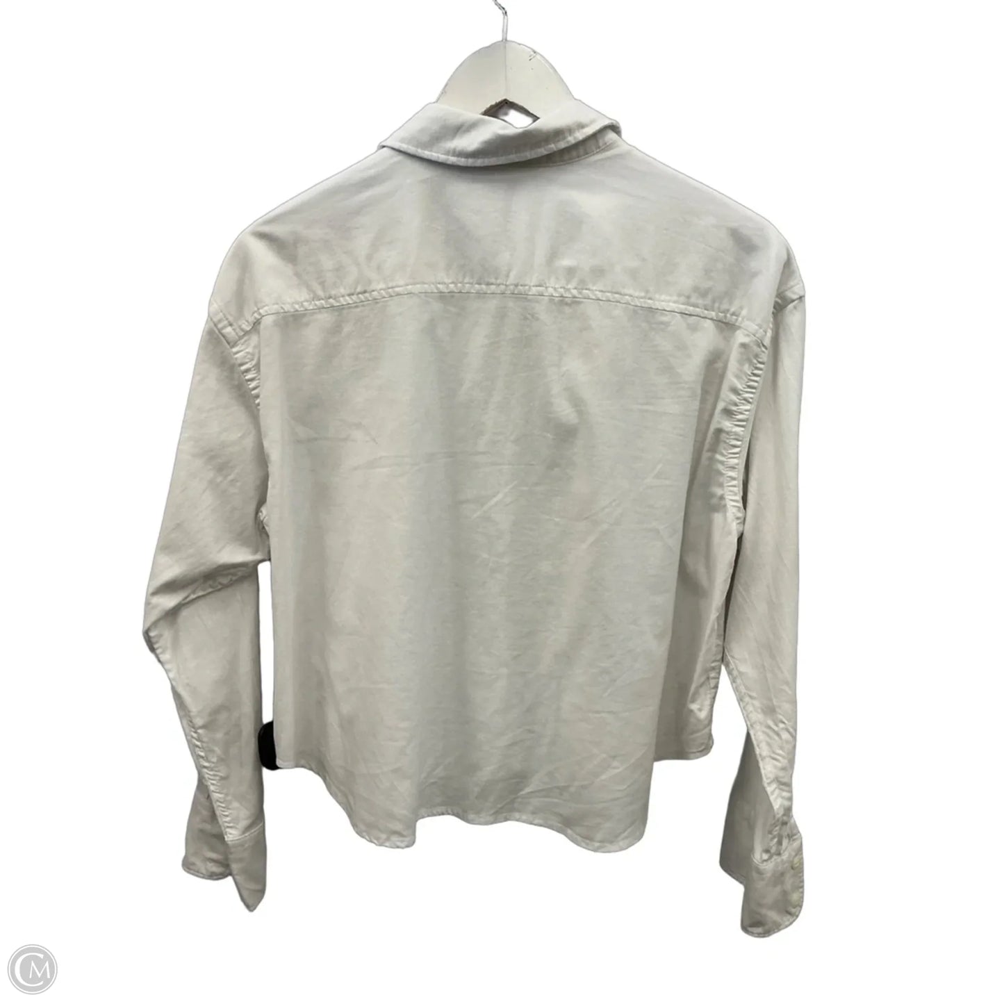 Top Long Sleeve By Faherty In White, Size: S
