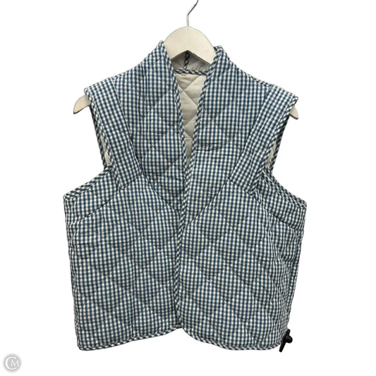 Vest Other By Clothes Mentor In Blue & White, Size: M