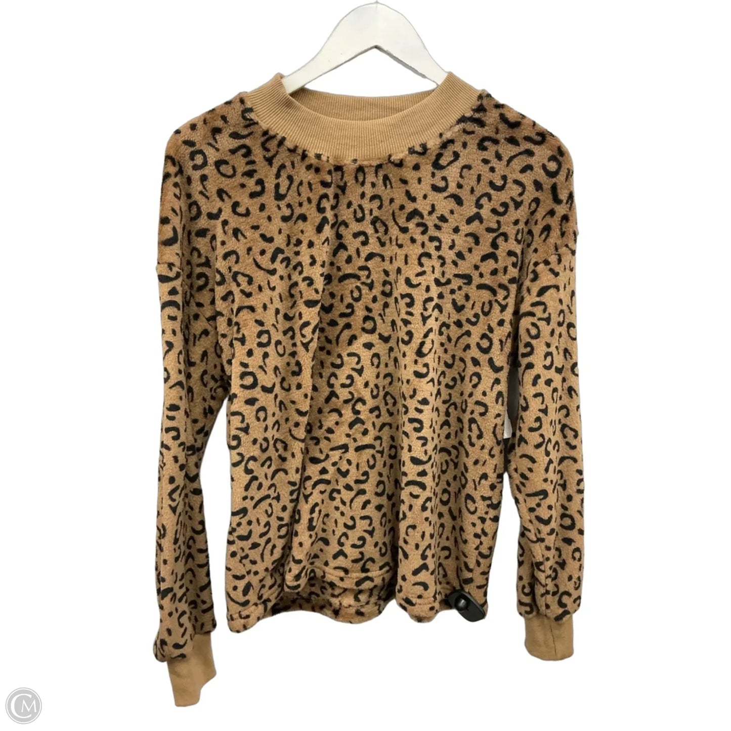 Top Long Sleeve By Amaryllis In Animal Print, Size: M