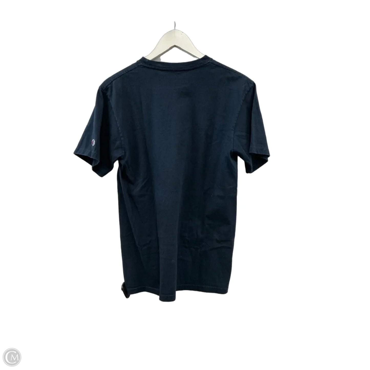 Athletic Top Short Sleeve By Champion In Navy, Size: M