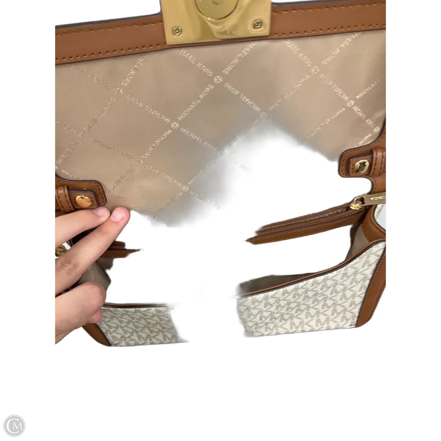 Crossbody Designer By Michael Kors, Size: Medium