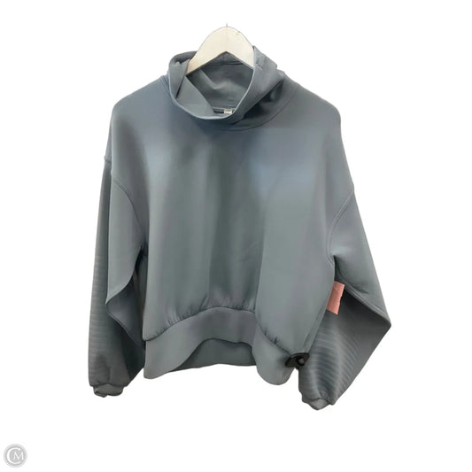 Athletic Top Long Sleeve Collar By Lululemon In Blue, Size: 8