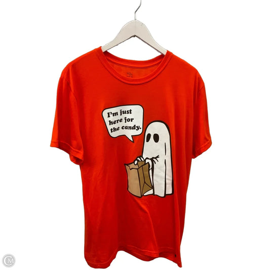 Top Short Sleeve By Clothes Mentor In Orange, Size: Xl