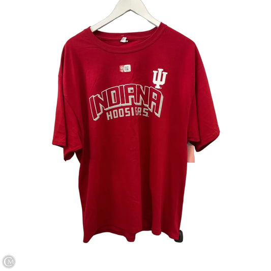 Athletic Top Short Sleeve By Hanes In Red, Size: Xl