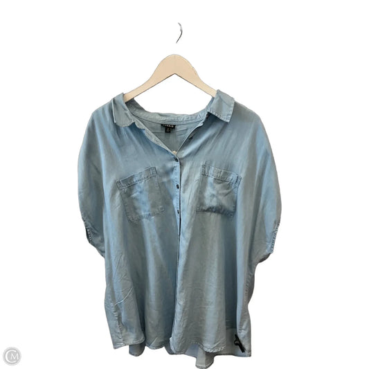 Top Short Sleeve By Torrid In Blue Denim, Size: 2x