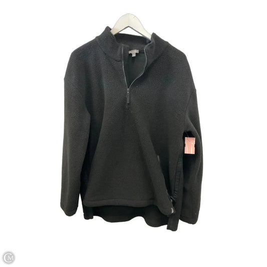 Sweatshirt Collar By Talbots In Black, Size: Xl