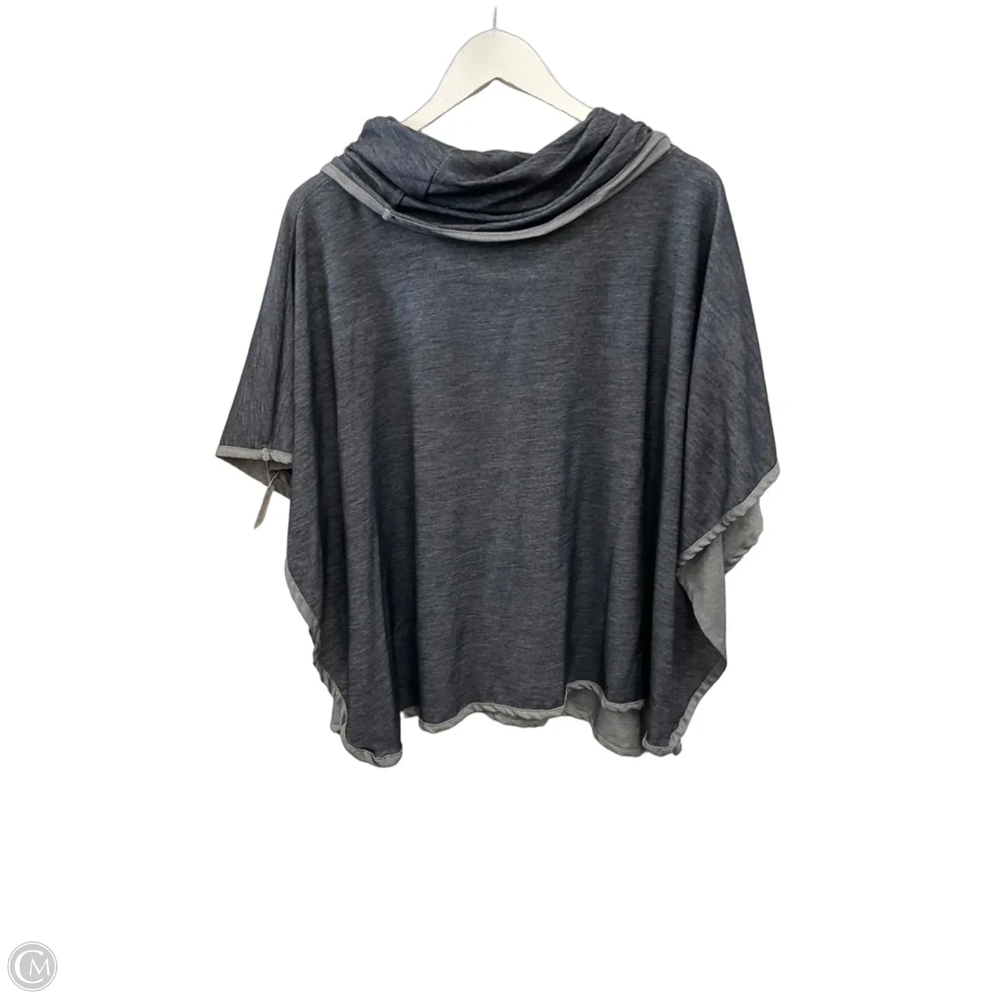 Poncho By Clothes Mentor In Blue, Size: S