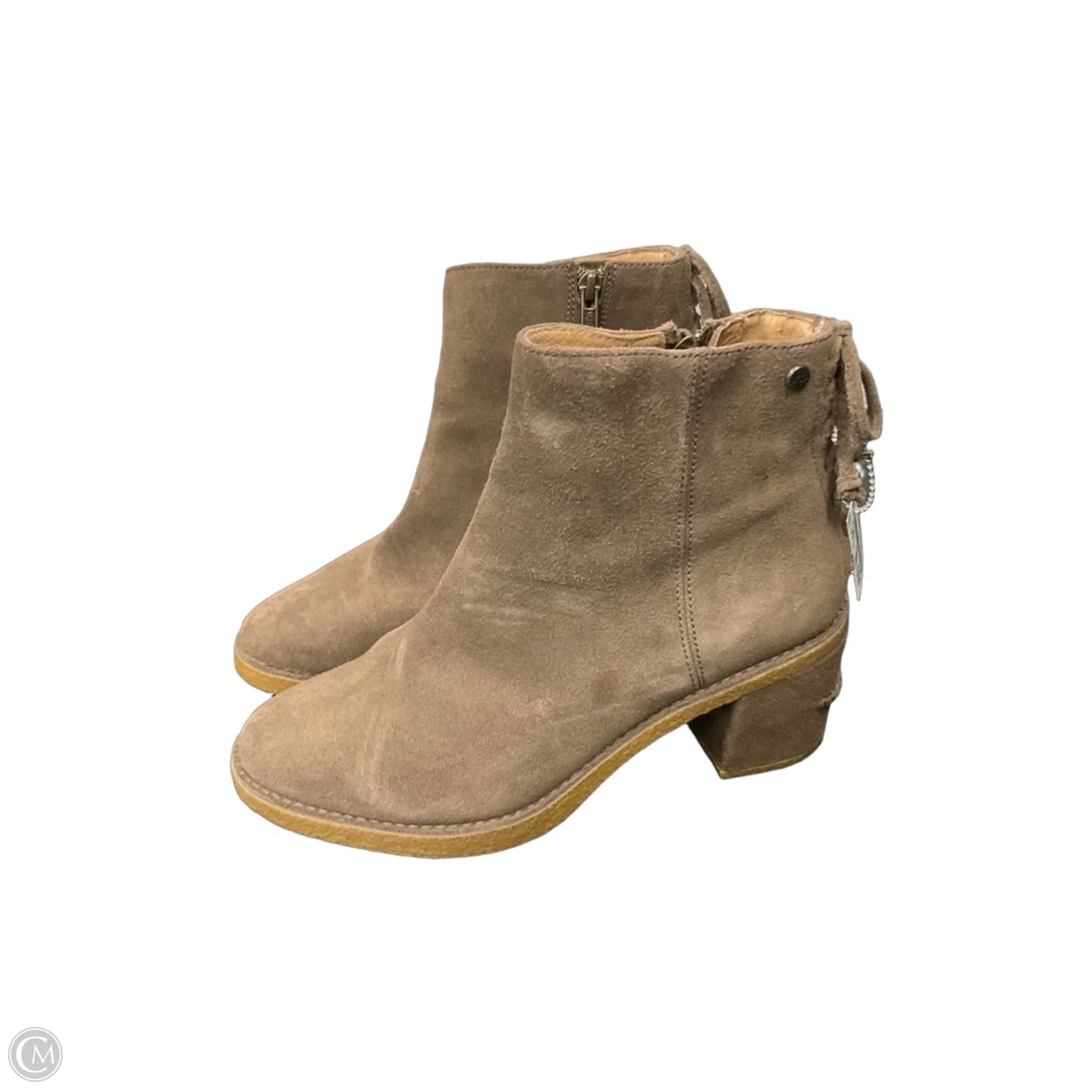 Boots Designer By Ugg In Taupe, Size: 8
