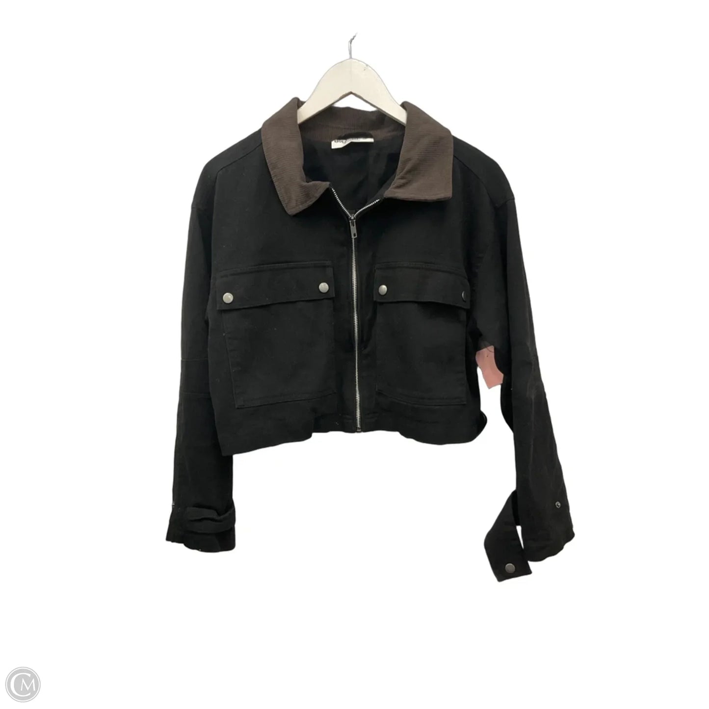 Jacket Denim By No Boundaries In Black, Size: L
