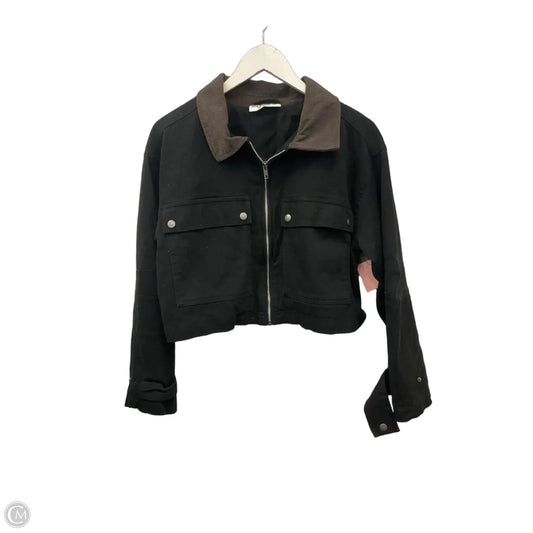 Jacket Denim By No Boundaries In Black, Size: L