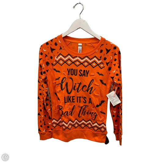 Top Long Sleeve By Clothes Mentor In Orange, Size: Xs