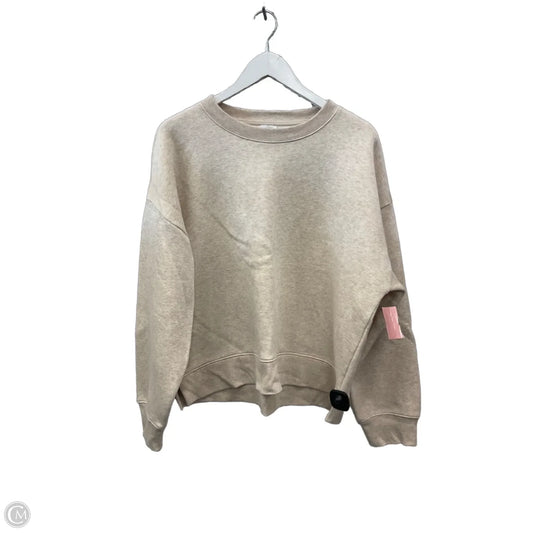 Sweatshirt Crewneck By J. Crew In Cream, Size: Xl