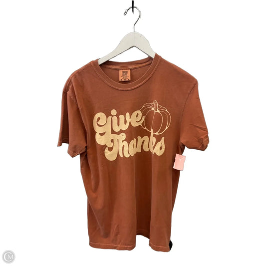 Top Short Sleeve By Clothes Mentor In Orange, Size: M