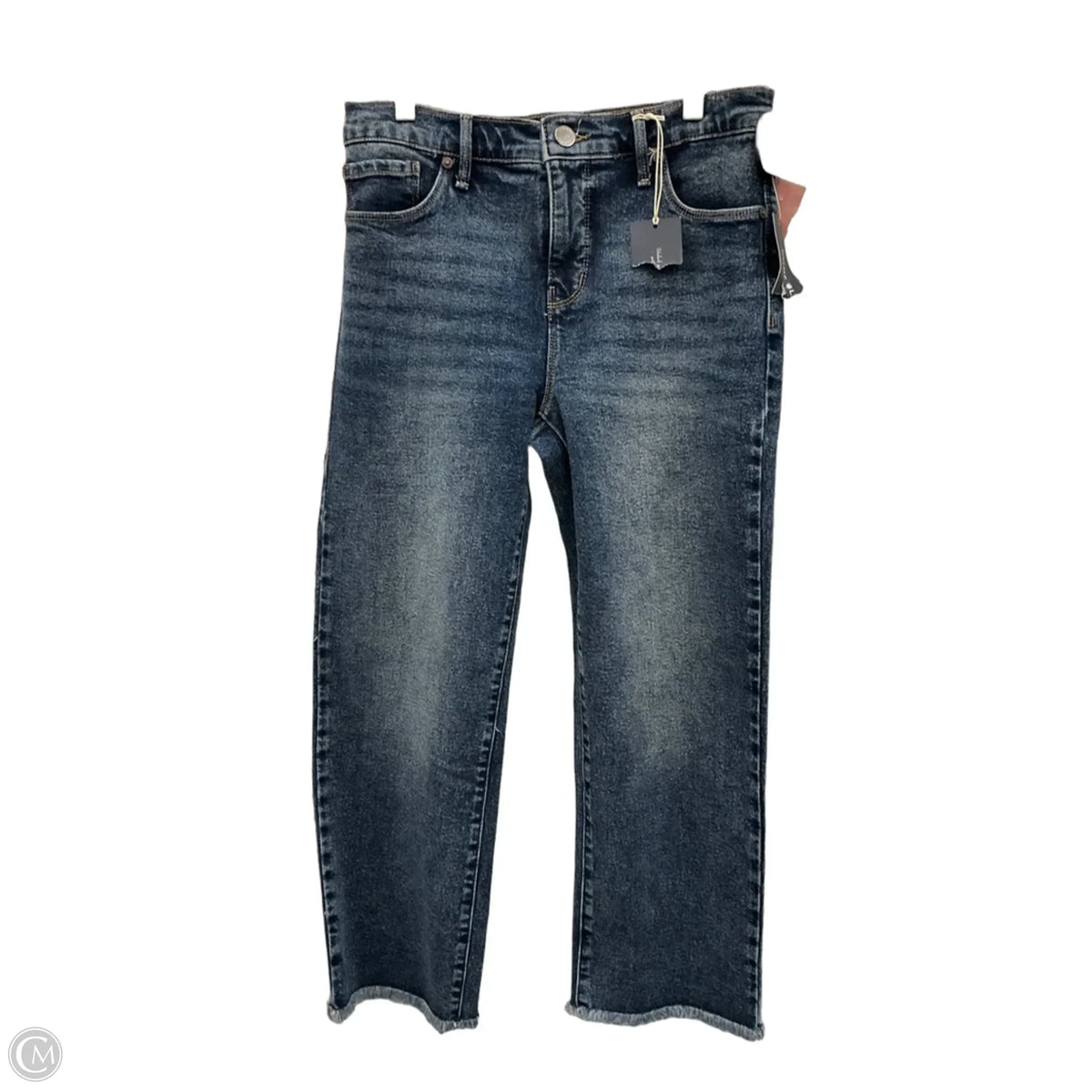 Jeans Cropped By Code Blue In Blue Denim, Size: 4p